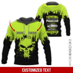 Custom Green Towing 3D Hoodie - photo 5