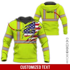 Custom Green Workwear Style Hoodie - photo 5