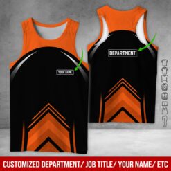 Custom Orange Workwear Style Hoodie - photo 8