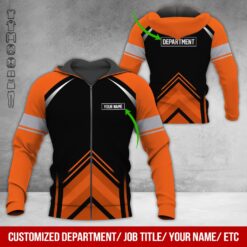 Custom Orange Workwear Style Hoodie - photo 6