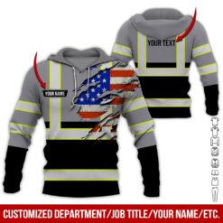 Custom Grey Workwear Style Hoodie - photo 5