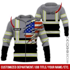 Custom Grey Workwear Style Hoodie - photo 6