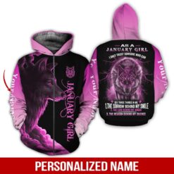 Custom January Girl 3D Hoodie - photo 6