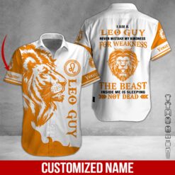 Custom Leo Guy Orange Hoodie - photo 3