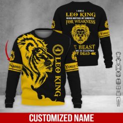 Custom Leo Guy Yellow Hoodie - photo 4
