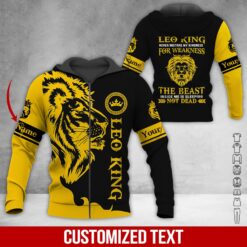 Custom Leo Guy Yellow Hoodie - photo 6