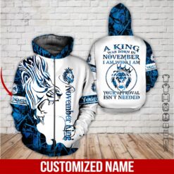 Custom November King 3D Hoodie - photo 6