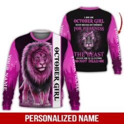 Custom October Girl 3D Hoodie - photo 4