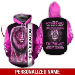Custom October Girl 3D Hoodie - photo 5