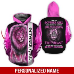Custom October Girl 3D Hoodie - photo 6