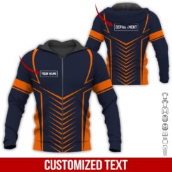 Custom Orange 3D Hoodie - photo 6