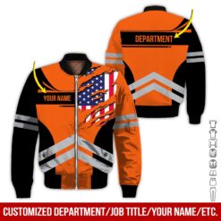 Custom Orange American Workwear Style Hoodie - photo 9