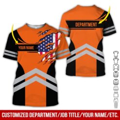 Custom Orange American Workwear Style Hoodie - photo 3