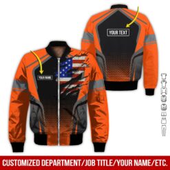 Custom Orange American Workwear Style Hoodie - photo 9