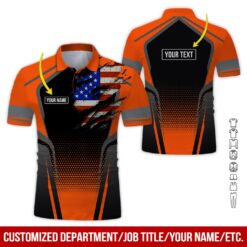 Custom Orange American Workwear Style Hoodie - photo 2