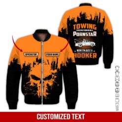 Custom Orange Towing 3D Hoodie - photo 9