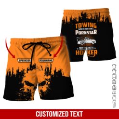 Custom Orange Towing 3D Hoodie - photo 7