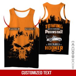 Custom Orange Towing 3D Hoodie - photo 8