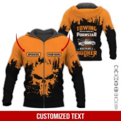 Custom Orange Towing 3D Hoodie - photo 6