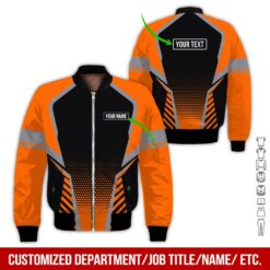 Custom Orange Workwear Style Hoodie - photo 9