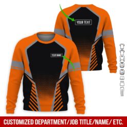 Custom Orange Workwear Style Hoodie - photo 4