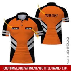 Custom Orange Workwear Style Hoodie - photo 2
