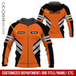 Custom Orange Workwear Style Hoodie - photo 6
