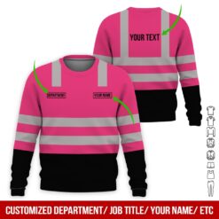 Custom Pink Workwear Style Hoodie - photo 4