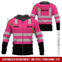 Custom Pink Workwear Style Hoodie - photo 6
