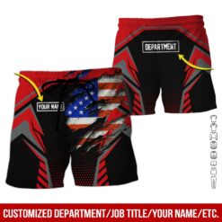 Custom Red American Workwear Style Hoodie - photo 7