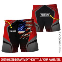 Custom Red American Workwear Style Hoodie - photo 7