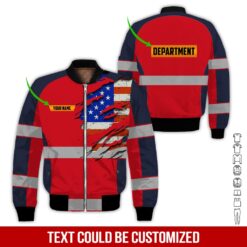 Custom Red American Workwear Style Hoodie - photo 9