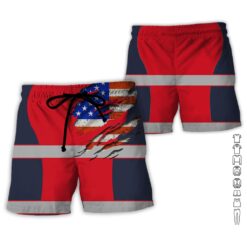 Custom Red American Workwear Style Hoodie - photo 7