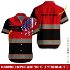 Custom Red Workwear Style Hoodie - photo 3