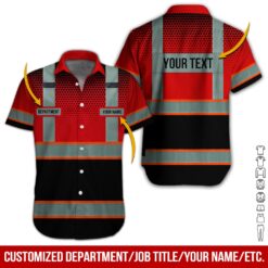 Custom Red Workwear Style Hoodie - photo 3