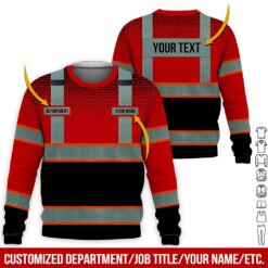 Custom Red Workwear Style Hoodie - photo 4