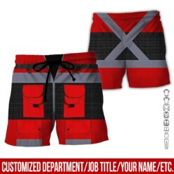 Custom Red Workwear Style Hoodie - photo 7
