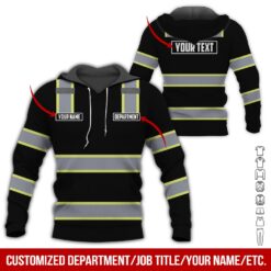 Custom Workwear Black Style 3D Hoodie - photo 5