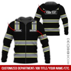 Custom Workwear Black Style 3D Hoodie - photo 6