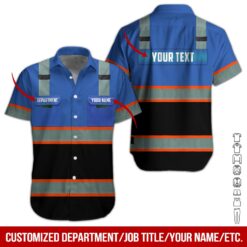 Custom Workwear Blue Style Hoodie - photo 3