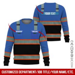 Custom Workwear Blue Style Hoodie - photo 4