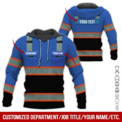Custom Workwear Blue Style Hoodie - photo 5