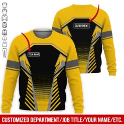 Custom Yellow Workwear Style Hoodie - photo 4