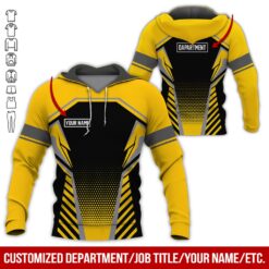 Custom Yellow Workwear Style Hoodie - photo 5