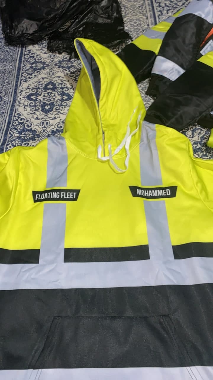 Click to view full screen Personalized Name Workwear Style All Over Printed Clothes TN446 photo review