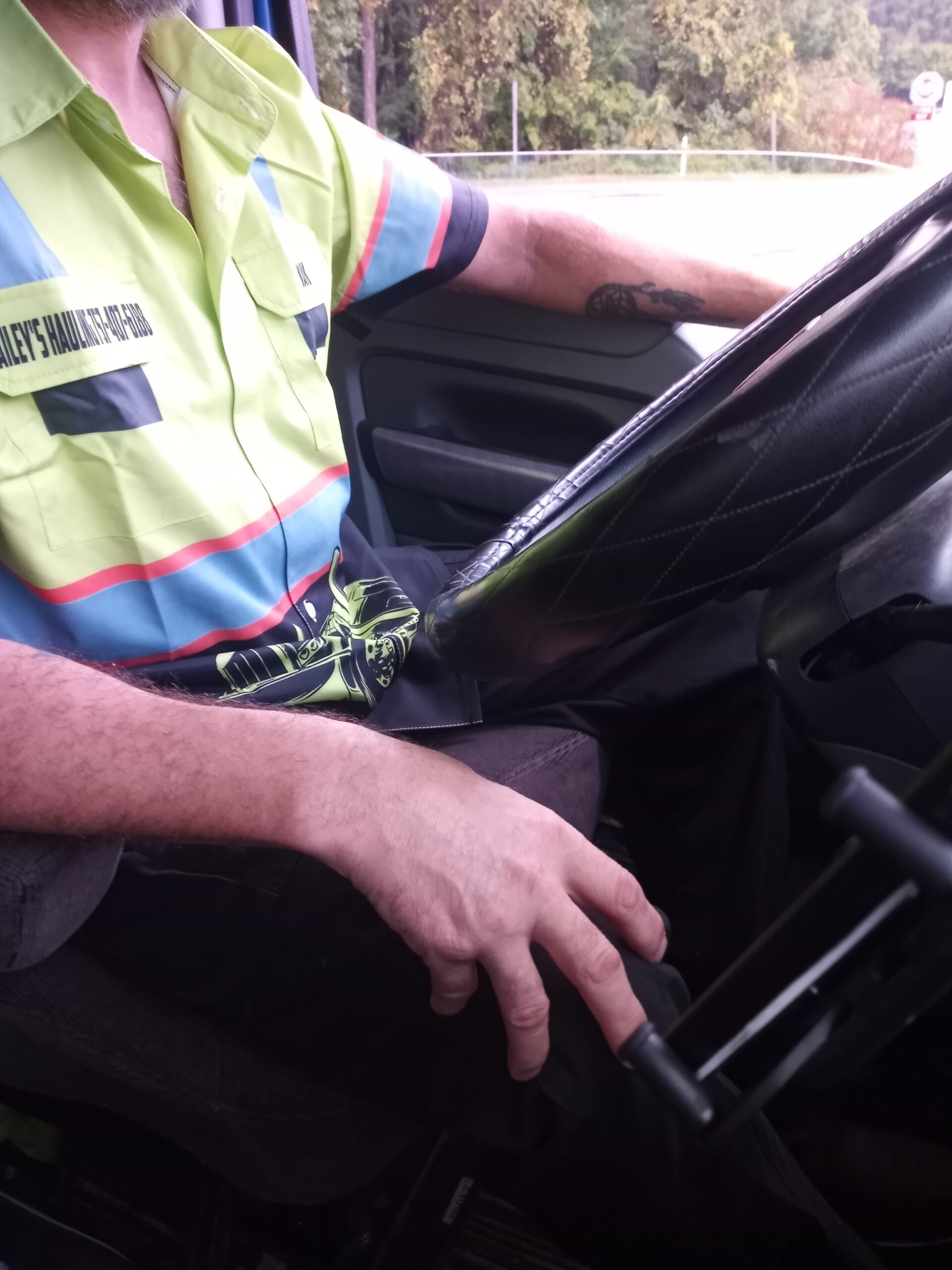 Click to view full screen Pocket - Custom Name And Color Truck Driver Uniform All Over Printed Clothes ND736 photo review