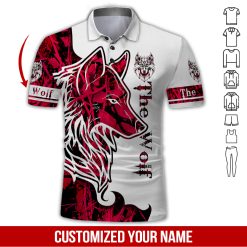 Custom Text Love Wolf Hoodie - photo 12