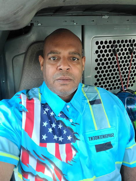 Click to view full screen Pocket - Personalized Name Workwear Style All Over Printed Clothes TN454 photo review
