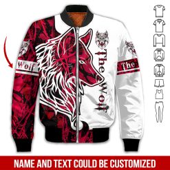 Custom Text Love Wolf Hoodie - photo 14