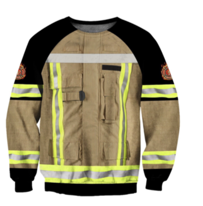 Click to view full screen Customize Name Firefighter 3D All Over Printed Clothes AV461 photo review